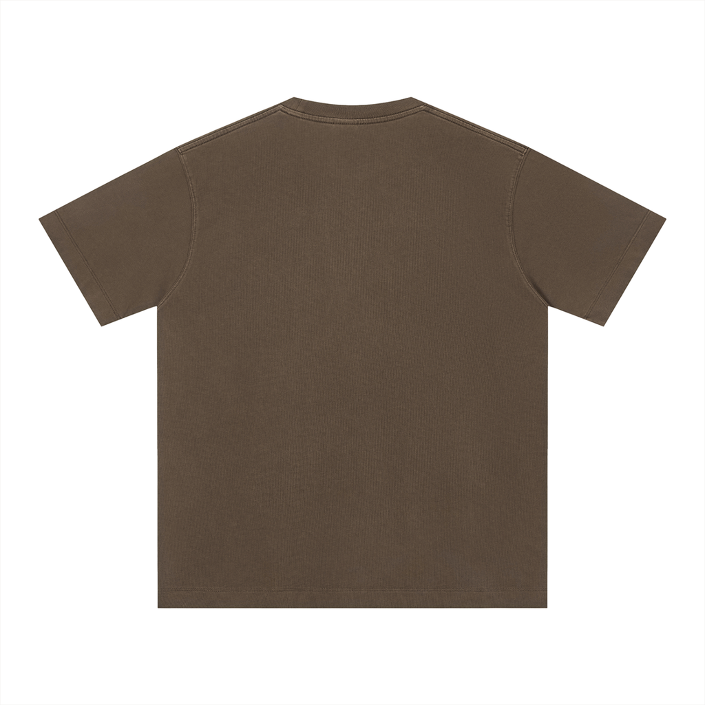 t-shirt boxy pesante,maglietta cotone 230gsm,vintage wash tee,aluma boxy t-shirt,streetwear unisex estiva