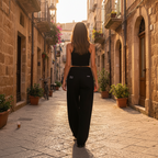 Pantaloni Donna Anima Mòllu - Loose Fit in Cotone - ALUMA