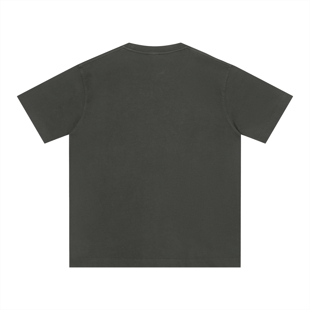 t-shirt boxy pesante,maglietta cotone 230gsm,vintage wash tee,aluma boxy t-shirt,streetwear unisex estiva