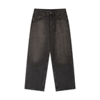 Heavyweight Denim 12oz,Jeans Loose Fit Streetwear,Denim Lavaggio Vintage,Jeans Larghi Uomo,Abbigliamento Streetwear Pesan