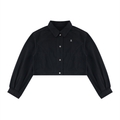 ALUMA | GIACCA DENIM CROP 100% COTONE