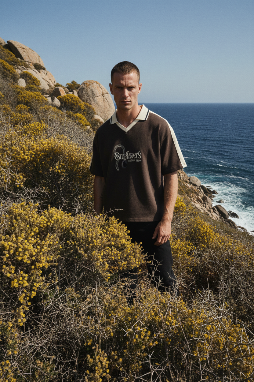 ALUMA | POLO COLOR BLOCK 330G "SUNFLOWERS"