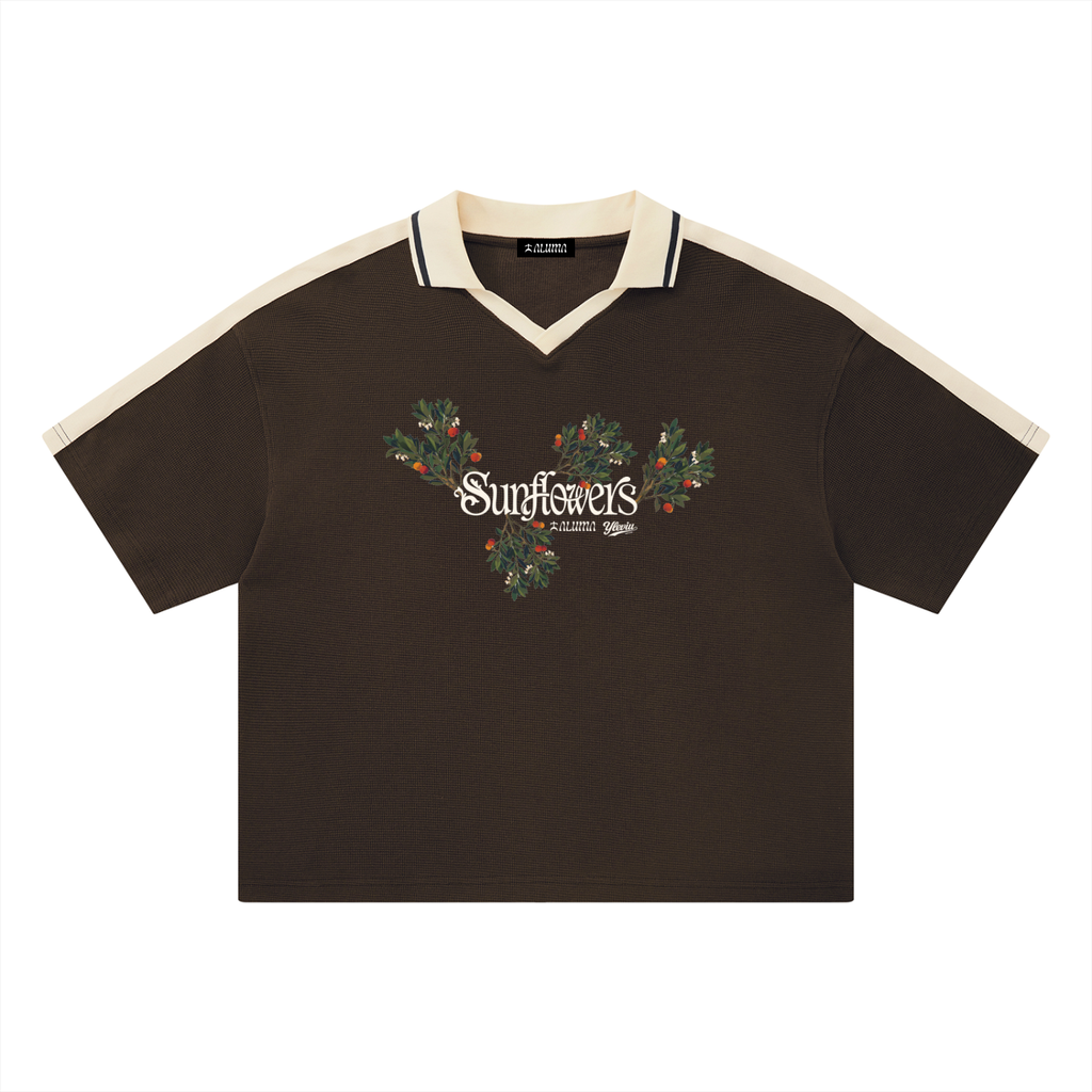 ALUMA | POLO COLOR BLOCK 330G "SUNFLOWERS"
