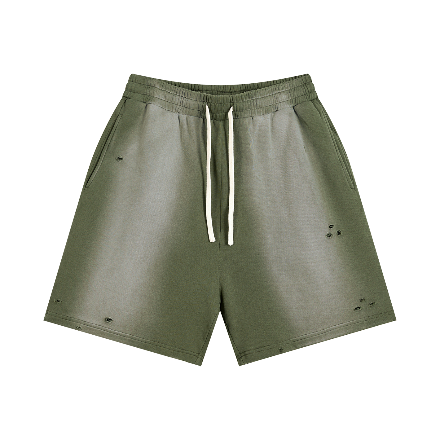 shorts distressed,sun fade,streetwear brutale,shorts loose,urban wear,design essenziale