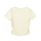 Top Crop Bodycon | Nylon Strutturato Ruched