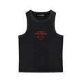 crop top cotone spesso,tank top lavaggio acido,top aderente streetwear,maglietta senza maniche snow ,abbigliamento donna urban,top strutturato estate