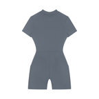 romper sportivo donna,tuta corta a compressione,activewear quarter-zip,abbigliamento sportivo tecnico,aluma romper donna