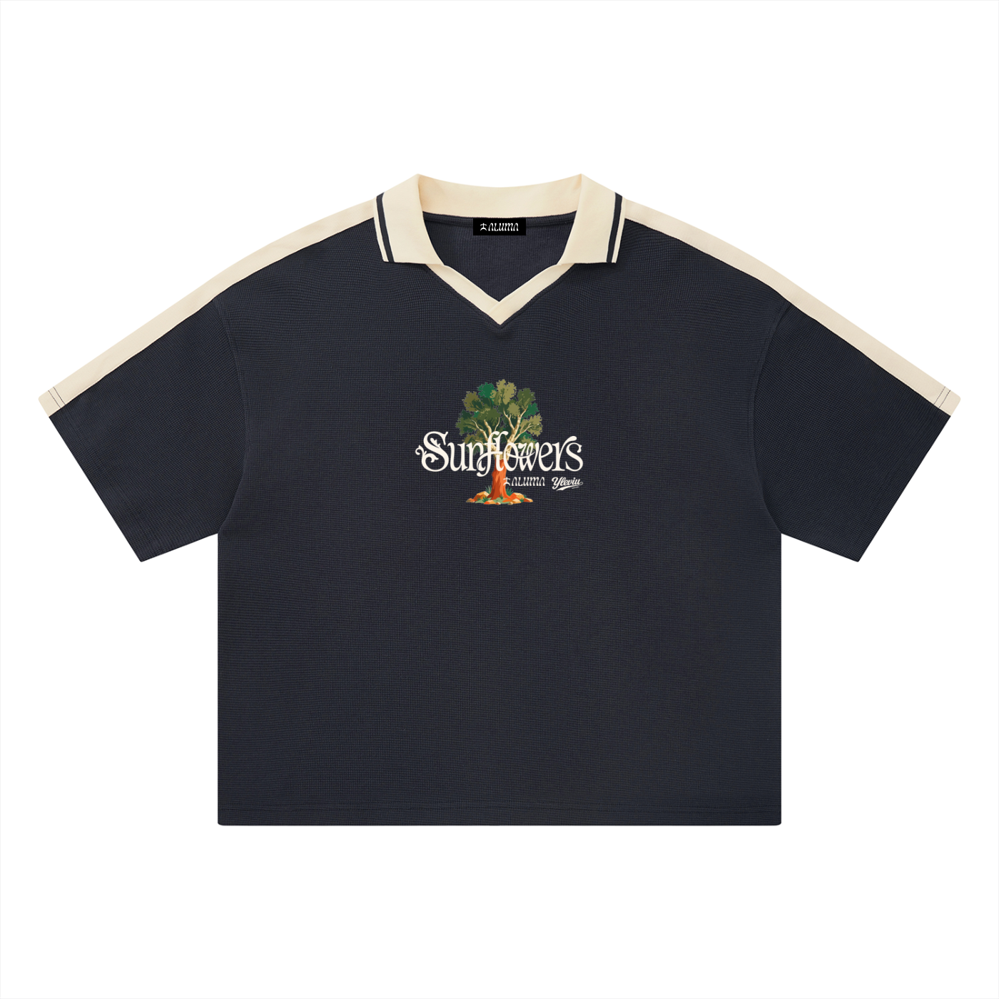 ALUMA | POLO COLOR BLOCK 330G "SUNFLOWERS"