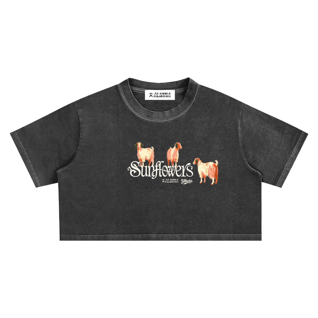 ALUMA | MODULO CROP SNOW WASHED PURO COTONE 220G