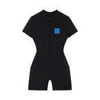 romper sportivo donna,tuta corta a compressione,activewear quarter-zip,abbigliamento sportivo tecnico,aluma romper donna