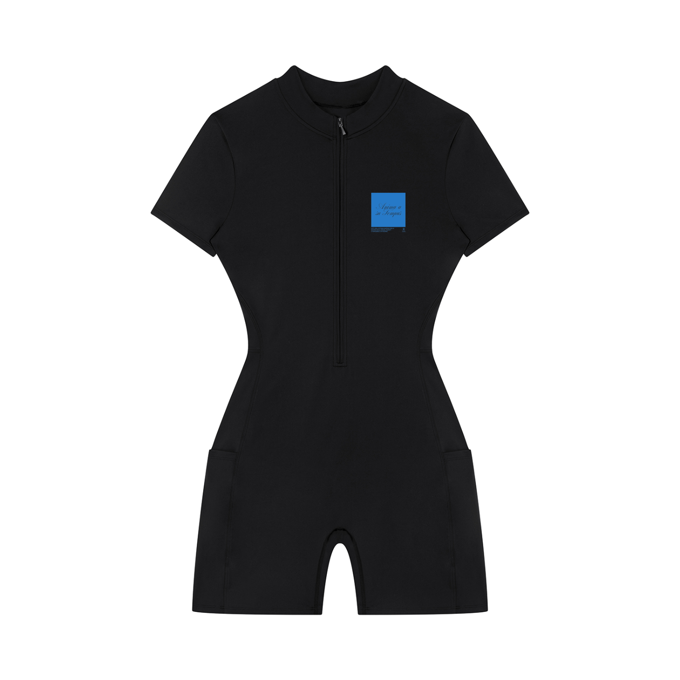 romper sportivo donna,tuta corta a compressione,activewear quarter-zip,abbigliamento sportivo tecnico,aluma romper donna