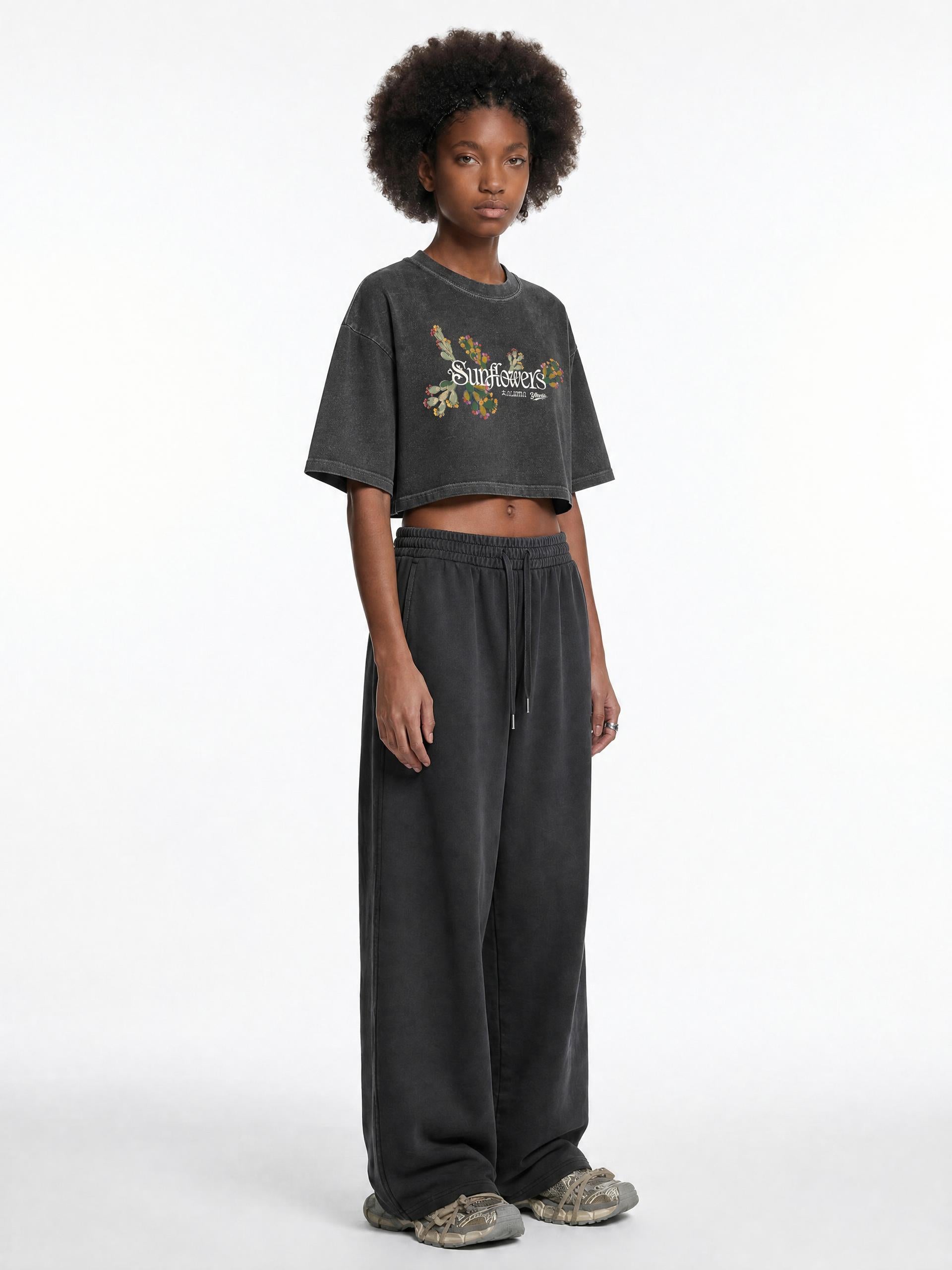 ALUMA | MODULO CROP SNOW WASHED PURO COTONE 220G