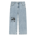 jeans dritti unisex streetwear,denim vintage straight leg,jeans heavyweight larghi,jeans grigi washed rilassati,pantaloni denim autentici,aluma straight jeans