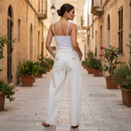 Pantaloni Donna Anima Mòllu - Loose Fit in Cotone - ALUMA
