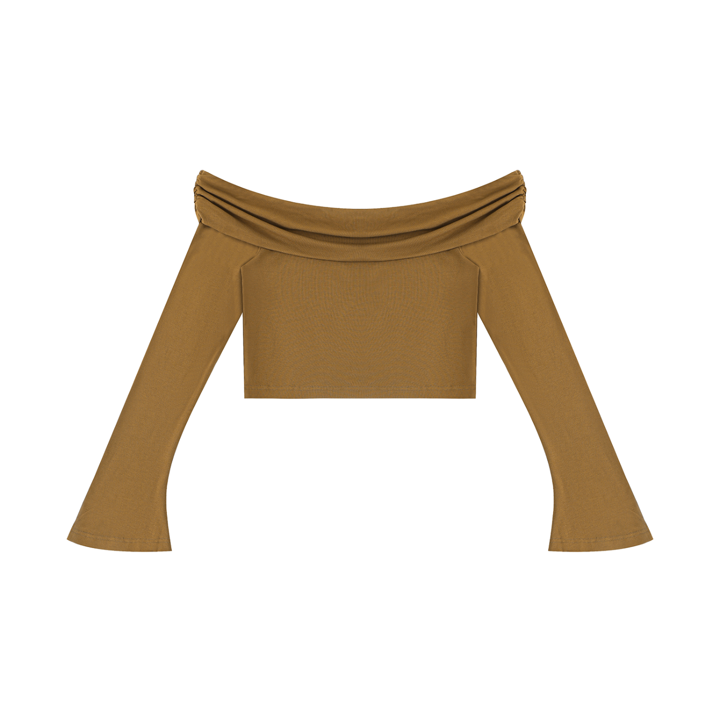 crop top spalle scoperte,maglia maniche a campana adere,top streetwear donna,crop top pesante,abbigliamento urban contrasto,aluma shop,maglia off-shoulder nera