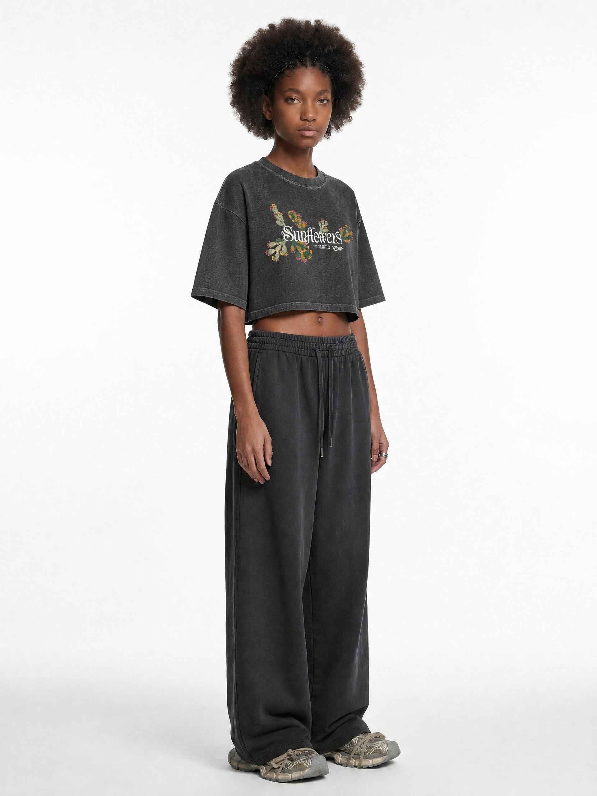 ALUMA | MODULO CROP SNOW WASHED PURO COTONE 220G