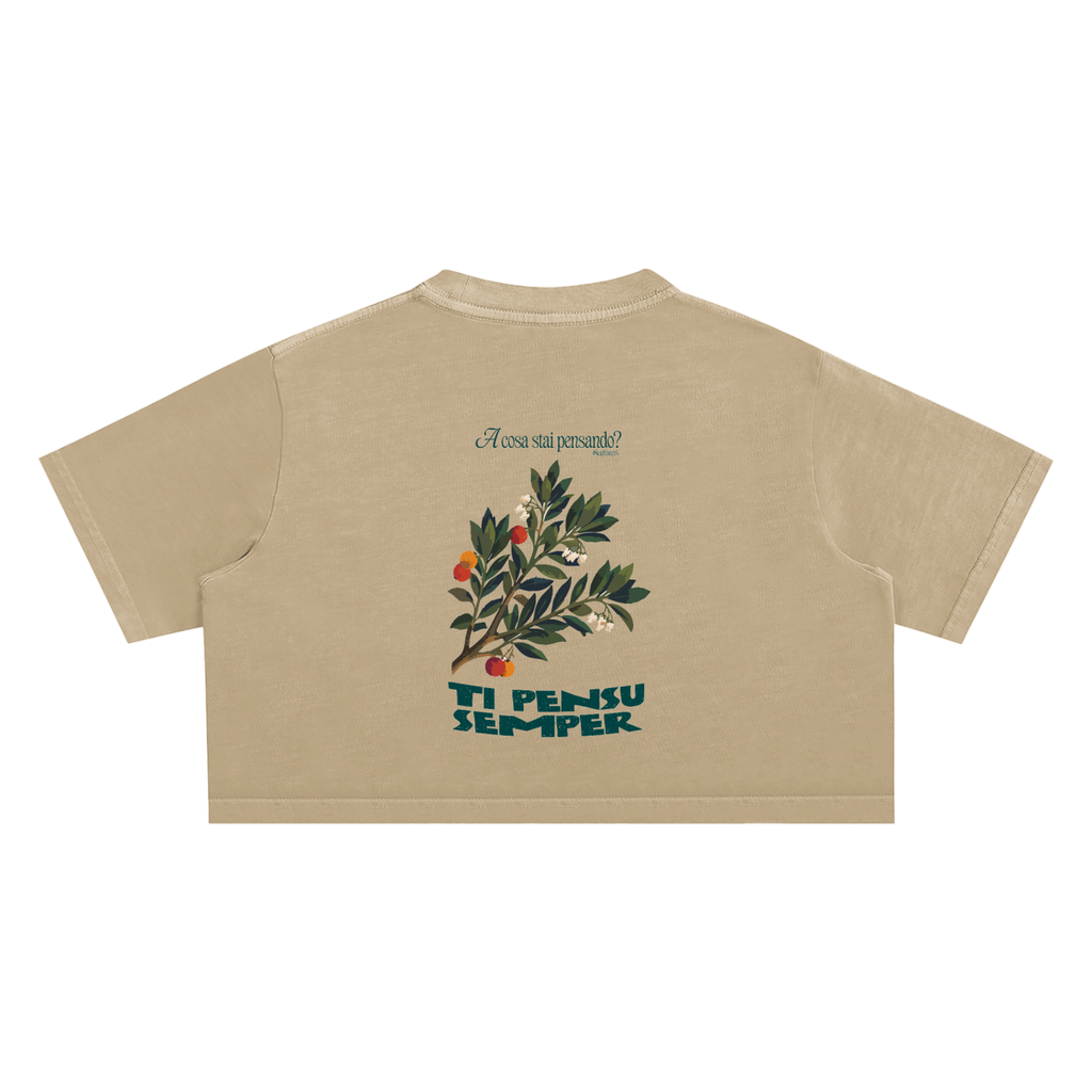 ALUMA | MODULO CROP SNOW WASHED PURO COTONE 220G