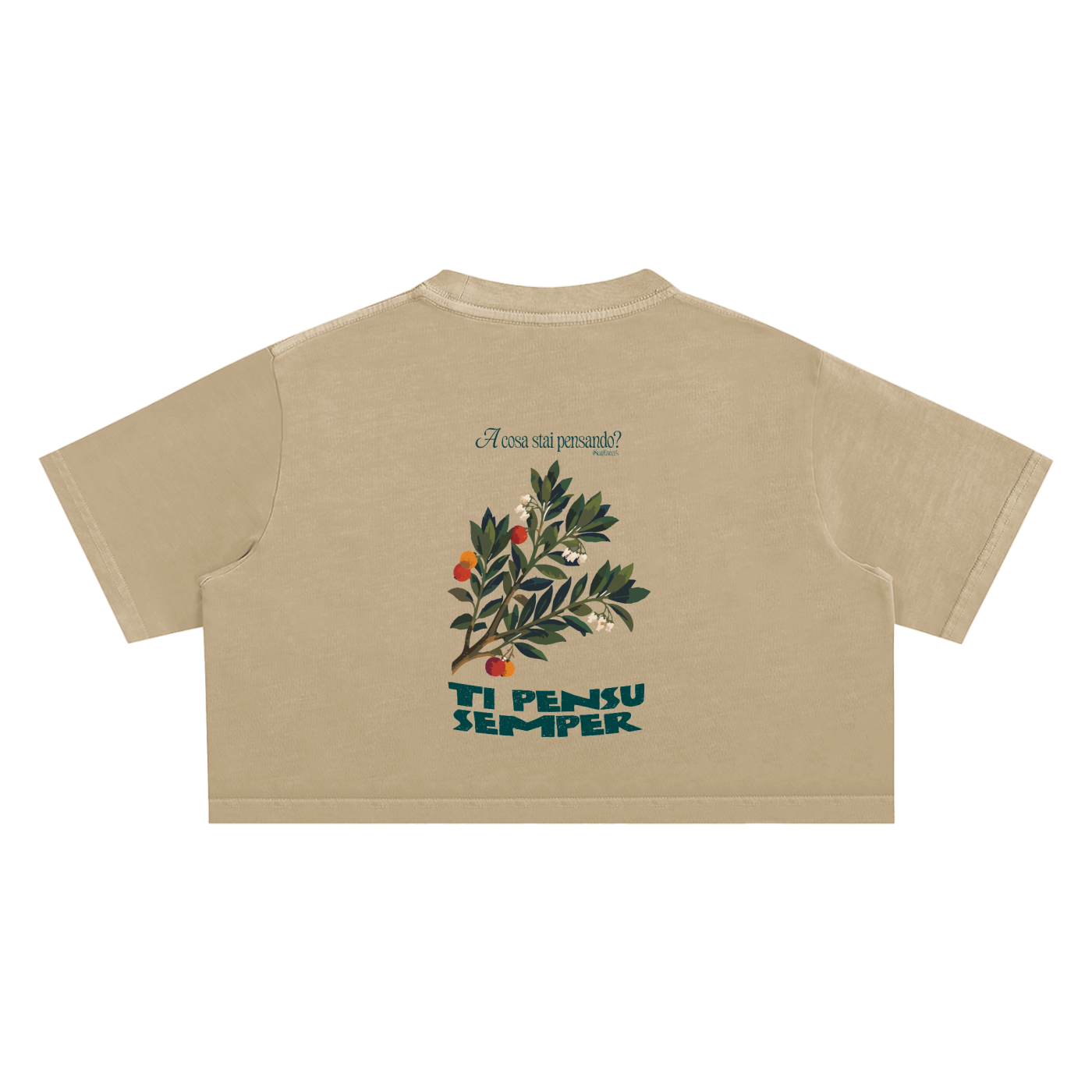 ALUMA | MODULO CROP SNOW WASHED PURO COTONE 220G