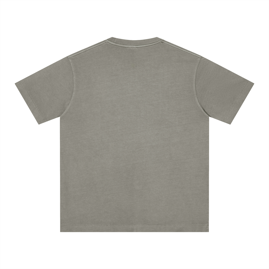 t-shirt boxy pesante,maglietta cotone 230gsm,vintage wash tee,aluma boxy t-shirt,streetwear unisex estiva