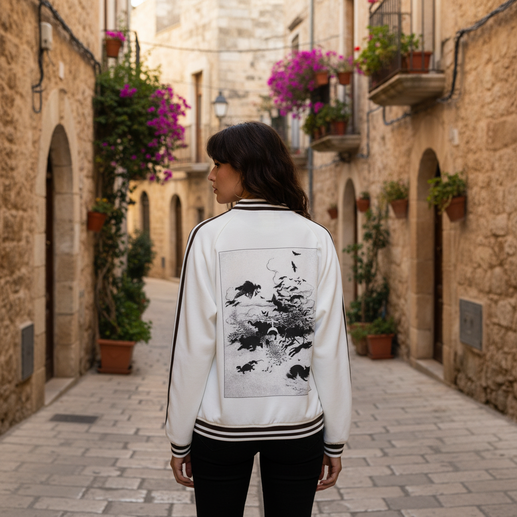 Felpa Revers a Contrasto "Classic Street" - 100% Cotone Aluma