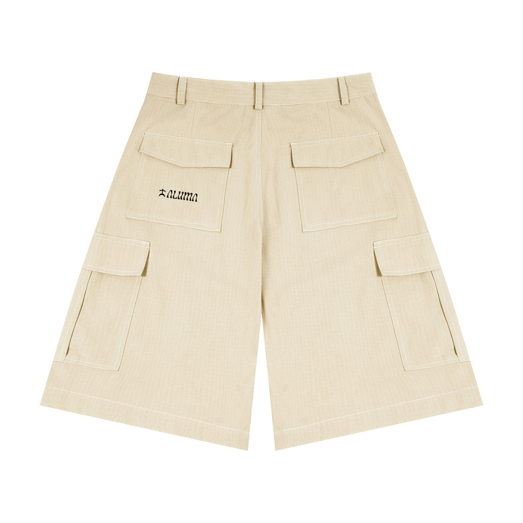 pantaloncini cargo cotone,cargo shorts unisex ampi,streetwear bermuda tasconi,pantaloncini vintage utility,abbigliamento urban estate,pantaloni corti streetwear