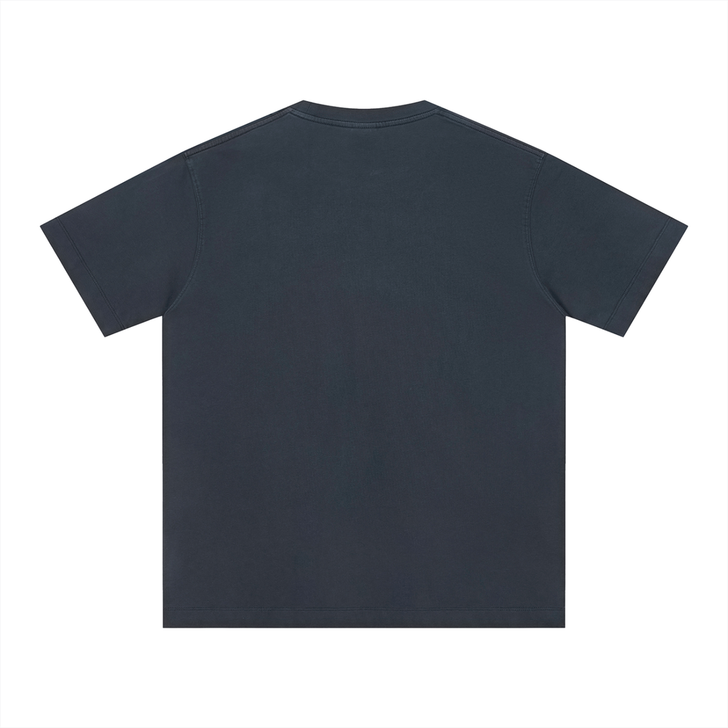 t-shirt boxy pesante,maglietta cotone 230gsm,vintage wash tee,aluma boxy t-shirt,streetwear unisex estiva