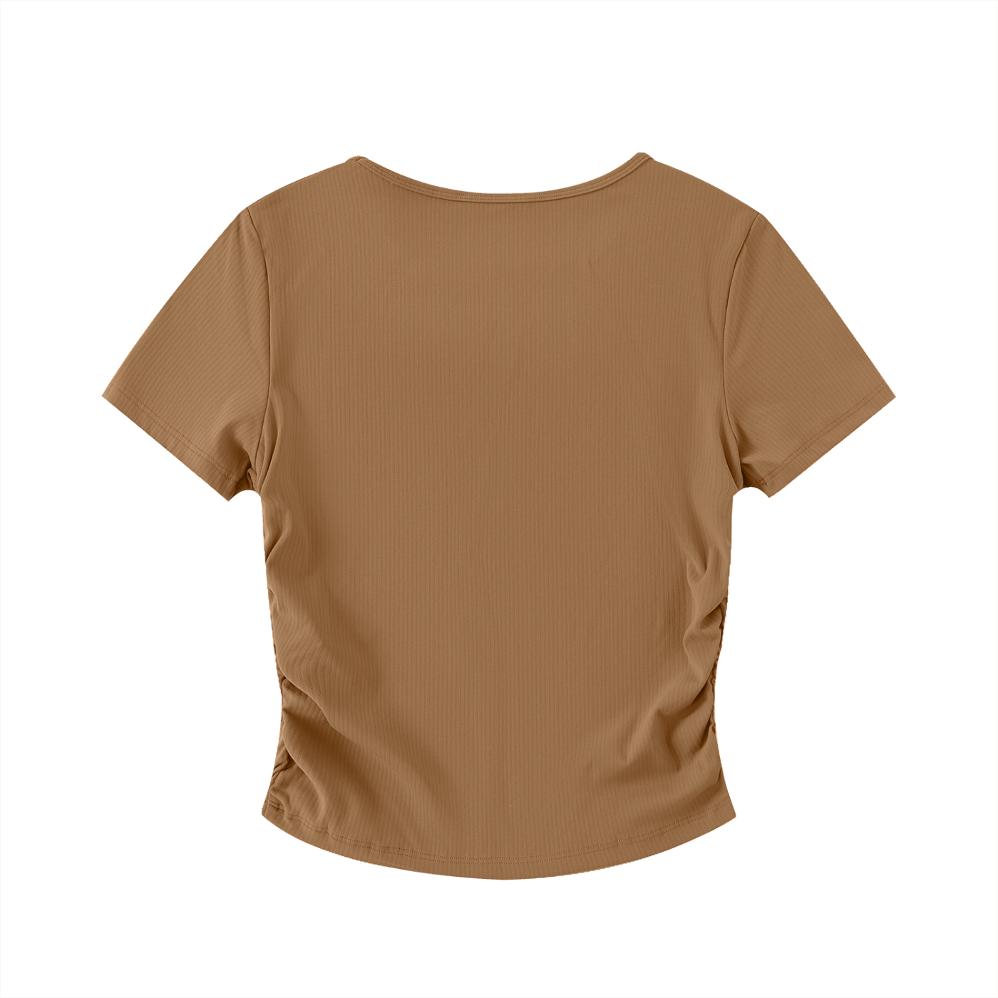 Top Crop Bodycon Ruched Nylon Stretch - Street/Sport Sardegna Aluma