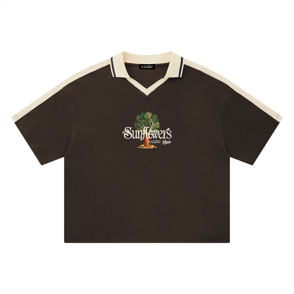 ALUMA | POLO COLOR BLOCK 330G "SUNFLOWERS"