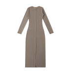 Abito Lungo Bodycon "Dyed Washed" | Spacco e Fit Strutturato