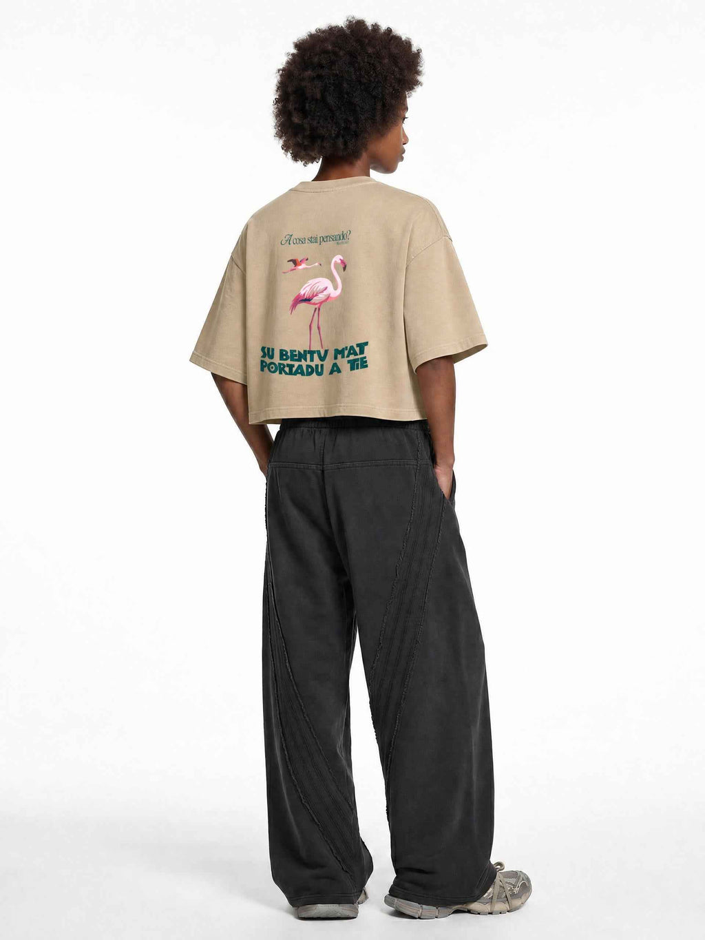 ALUMA | MODULO CROP SNOW WASHED PURO COTONE 220G