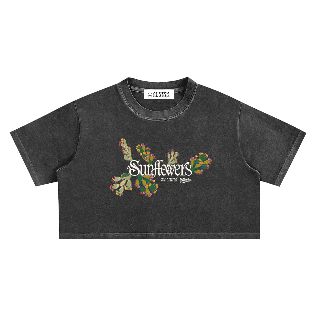 ALUMA | MODULO CROP SNOW WASHED PURO COTONE 220G