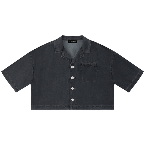 camicia boxy,vintage wash,streetwear pesante,abbigliamento sardo,design brutalista,urban essential,camicia strutturata