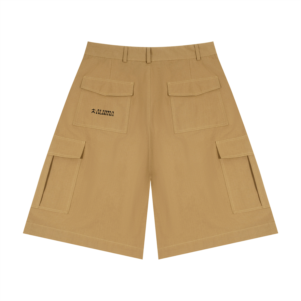 pantaloncini cargo cotone,cargo shorts unisex ampi,streetwear bermuda tasconi,pantaloncini vintage utility,abbigliamento urban estate,pantaloni corti streetwear