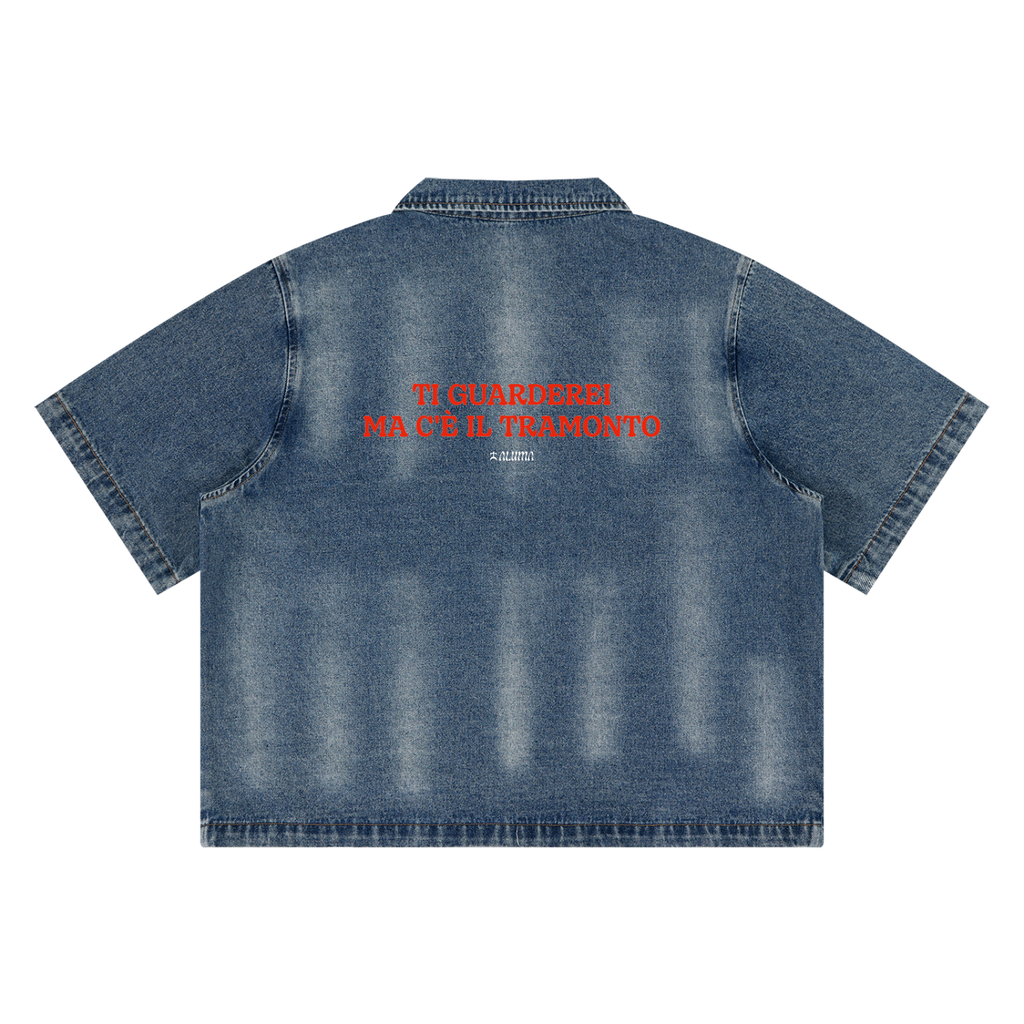 camicia,denim,zip