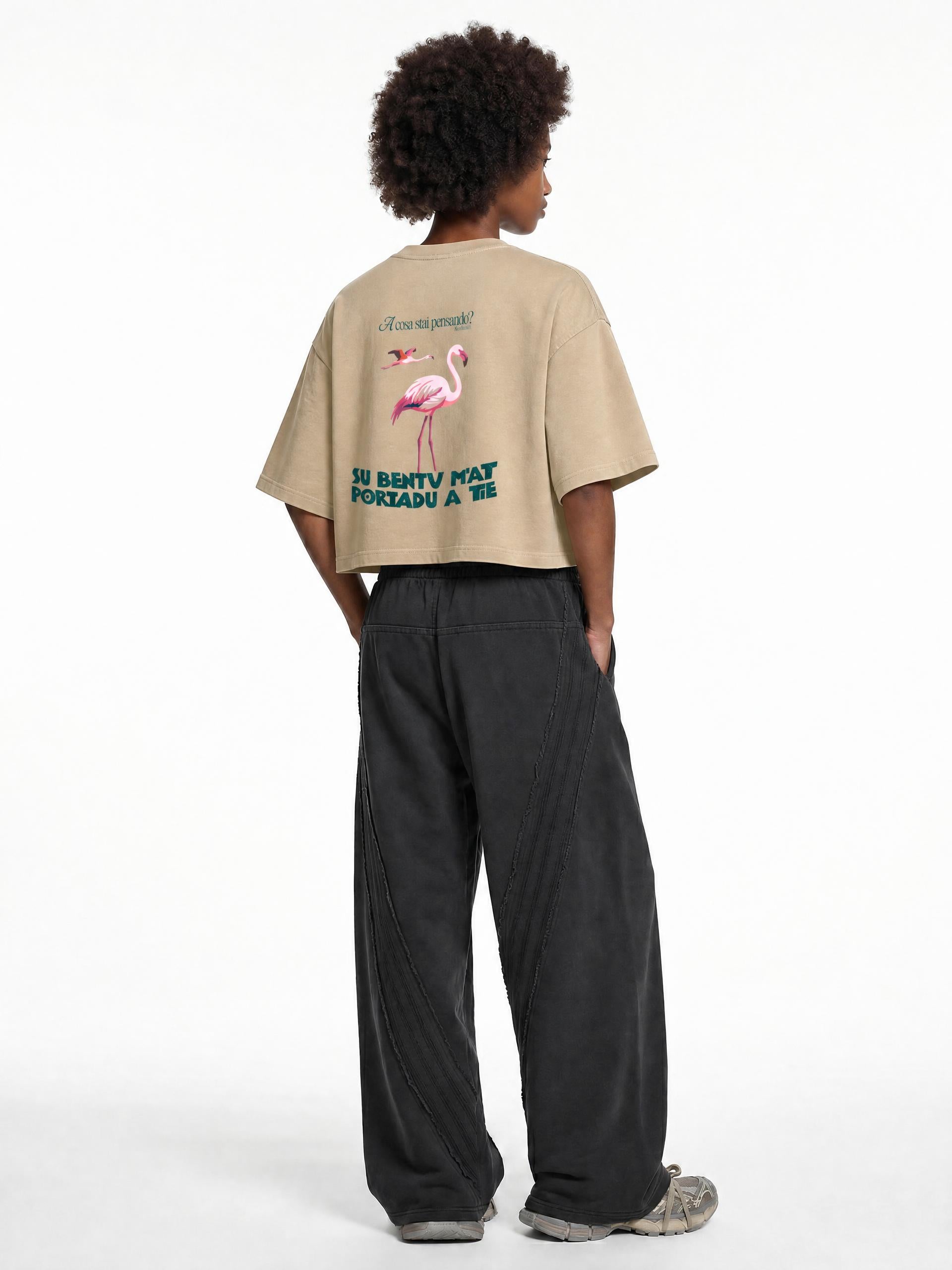 ALUMA | MODULO CROP SNOW WASHED PURO COTONE 220G