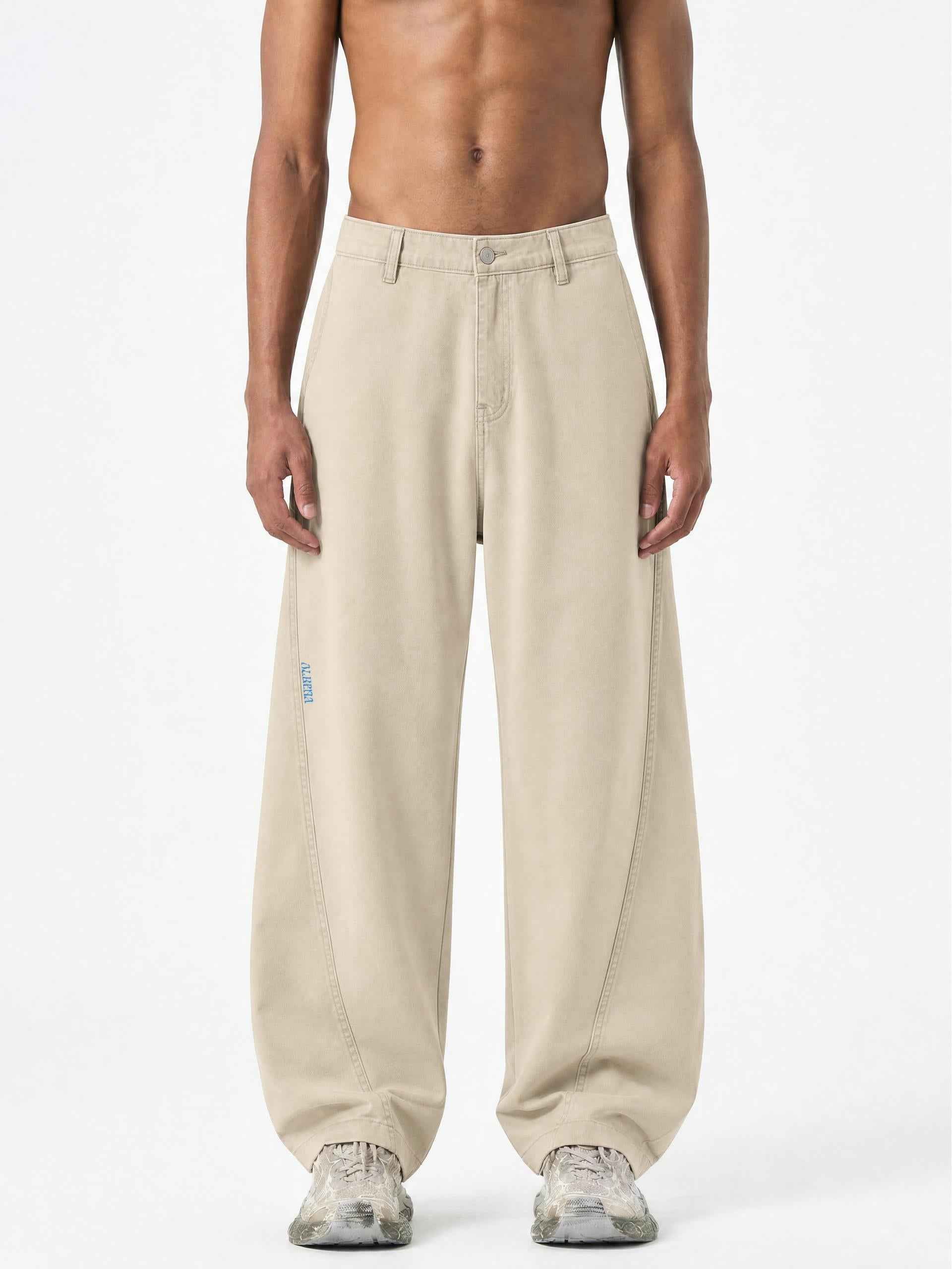 ALUMA | PANTALONE BARREL LEG 100% COTONE
