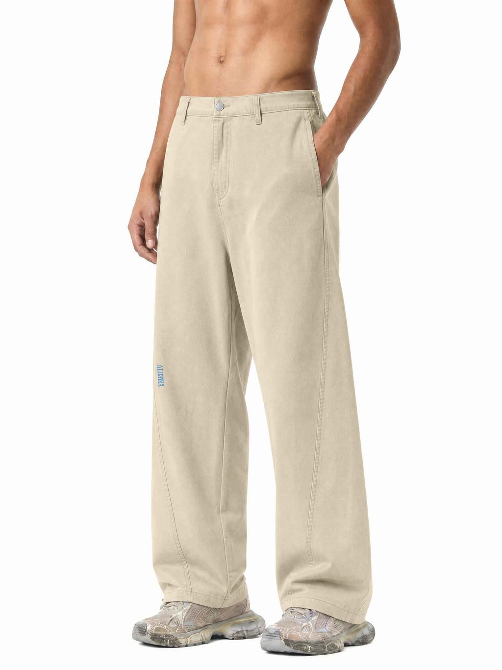 ALUMA | PANTALONE BARREL LEG 100% COTONE