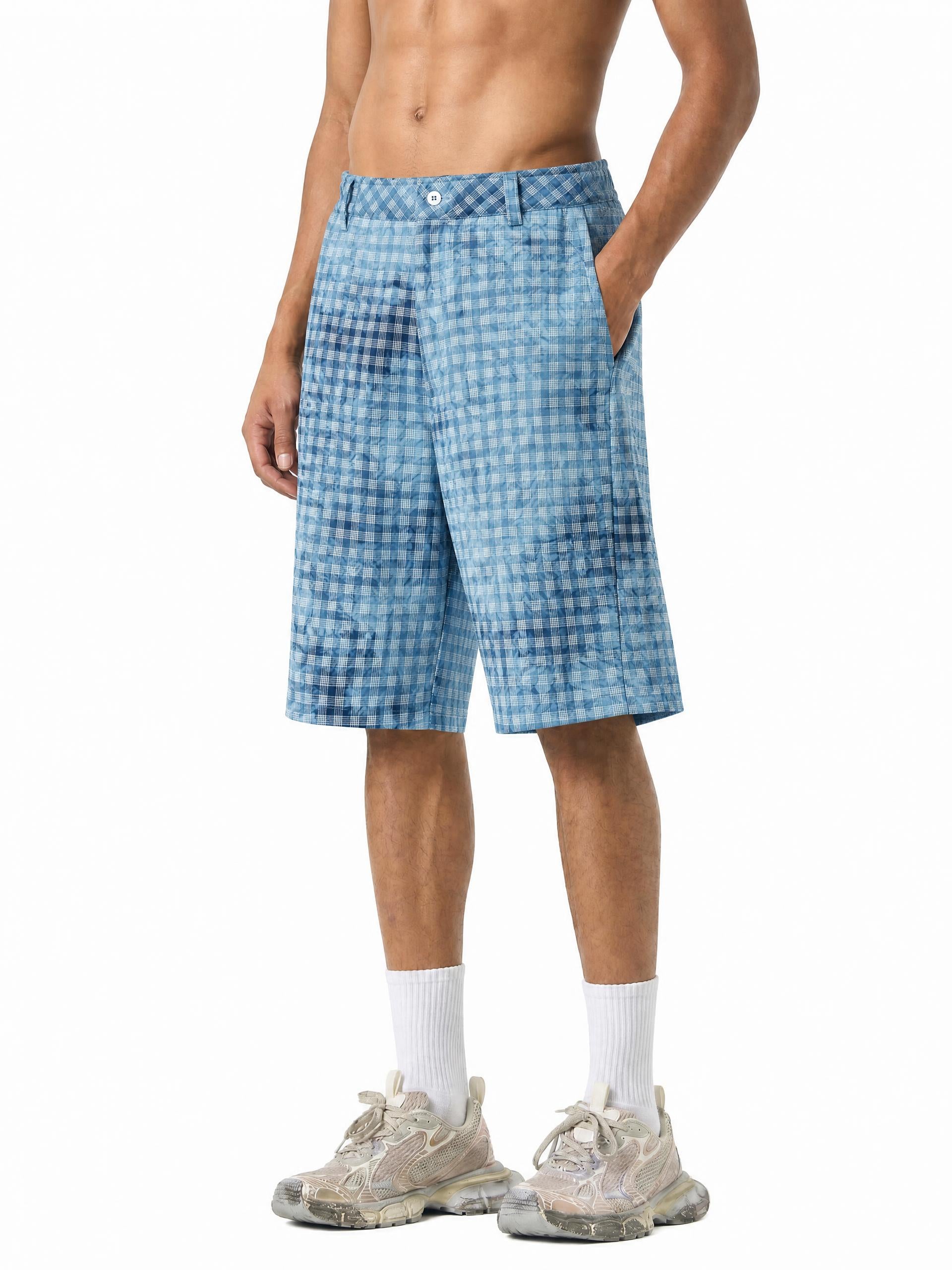 ALUMA | SHORTS PLAID VINTAGE WASH