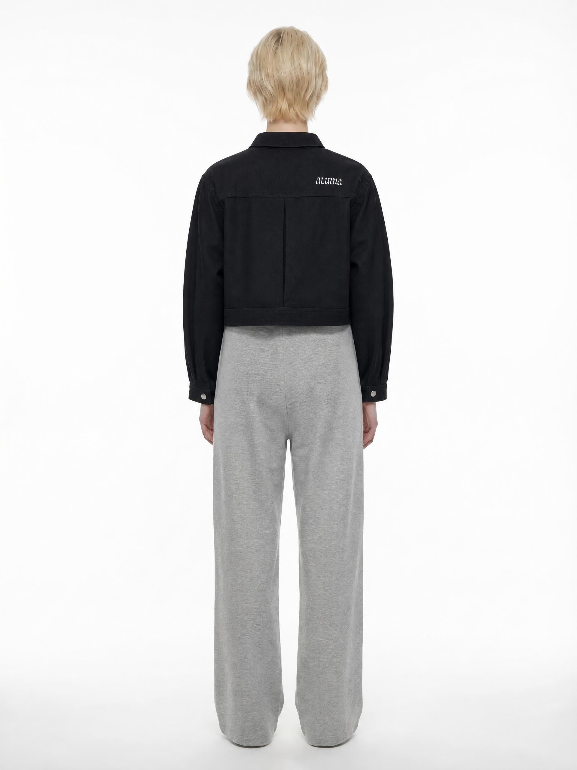 ALUMA | GIACCA DENIM CROP 100% COTONE