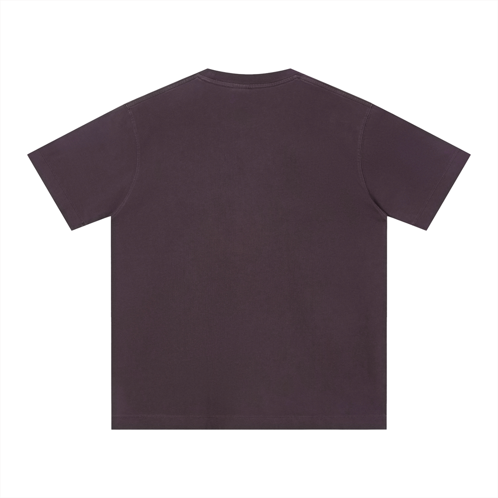 t-shirt boxy pesante,maglietta cotone 230gsm,vintage wash tee,aluma boxy t-shirt,streetwear unisex estiva