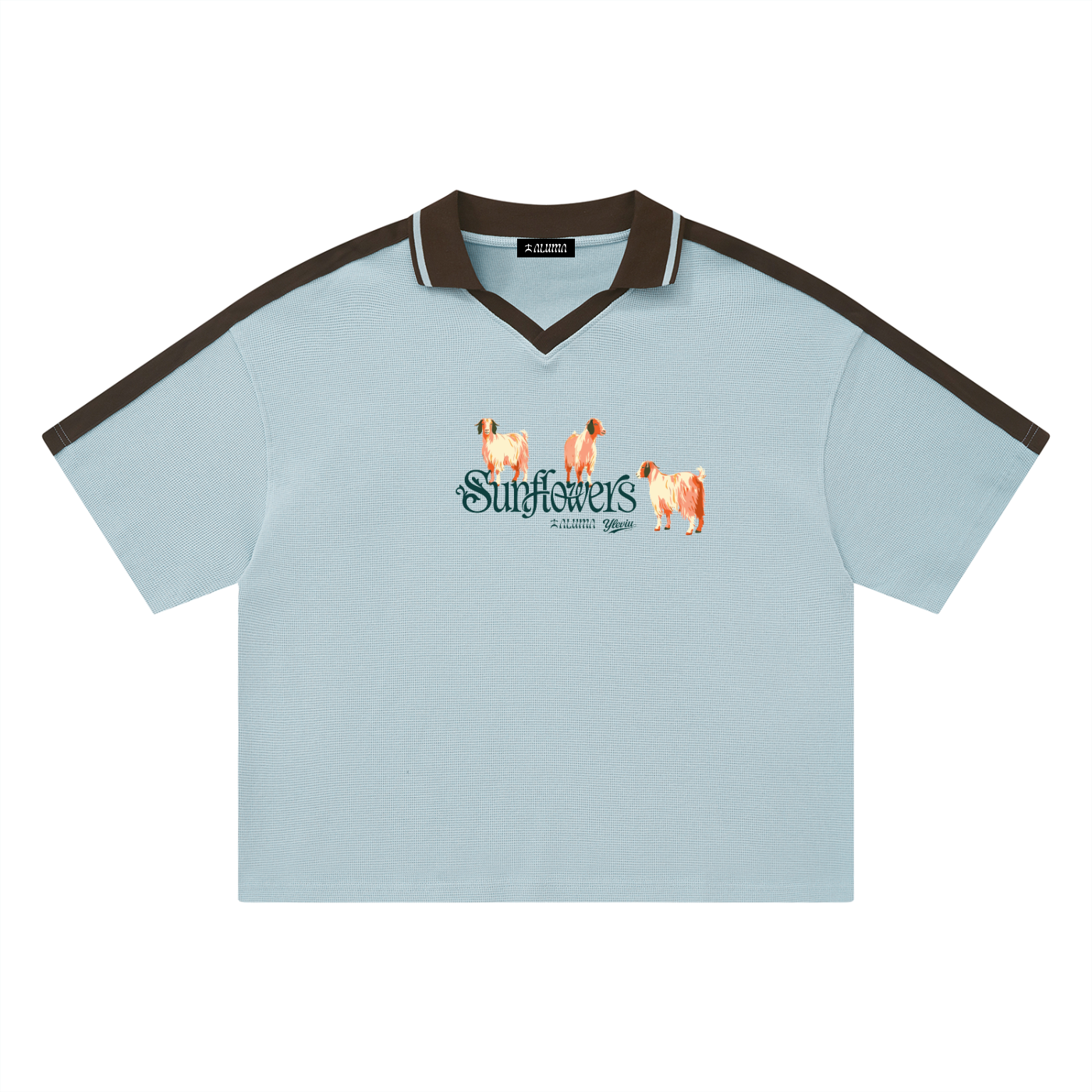 ALUMA | POLO COLOR BLOCK 330G "SUNFLOWERS"