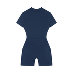 romper sportivo donna,tuta corta a compressione,activewear quarter-zip,abbigliamento sportivo tecnico,aluma romper donna