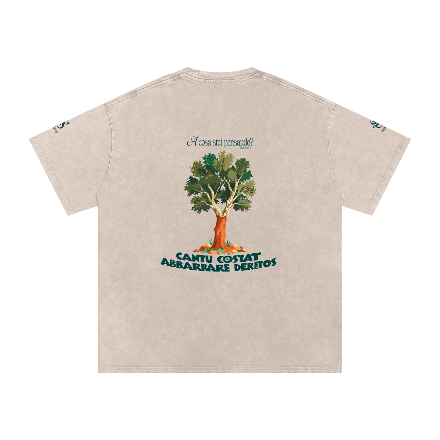 ALUMA | MODULO OVERSIZE SNOW WASHED PURO COTONE 250G