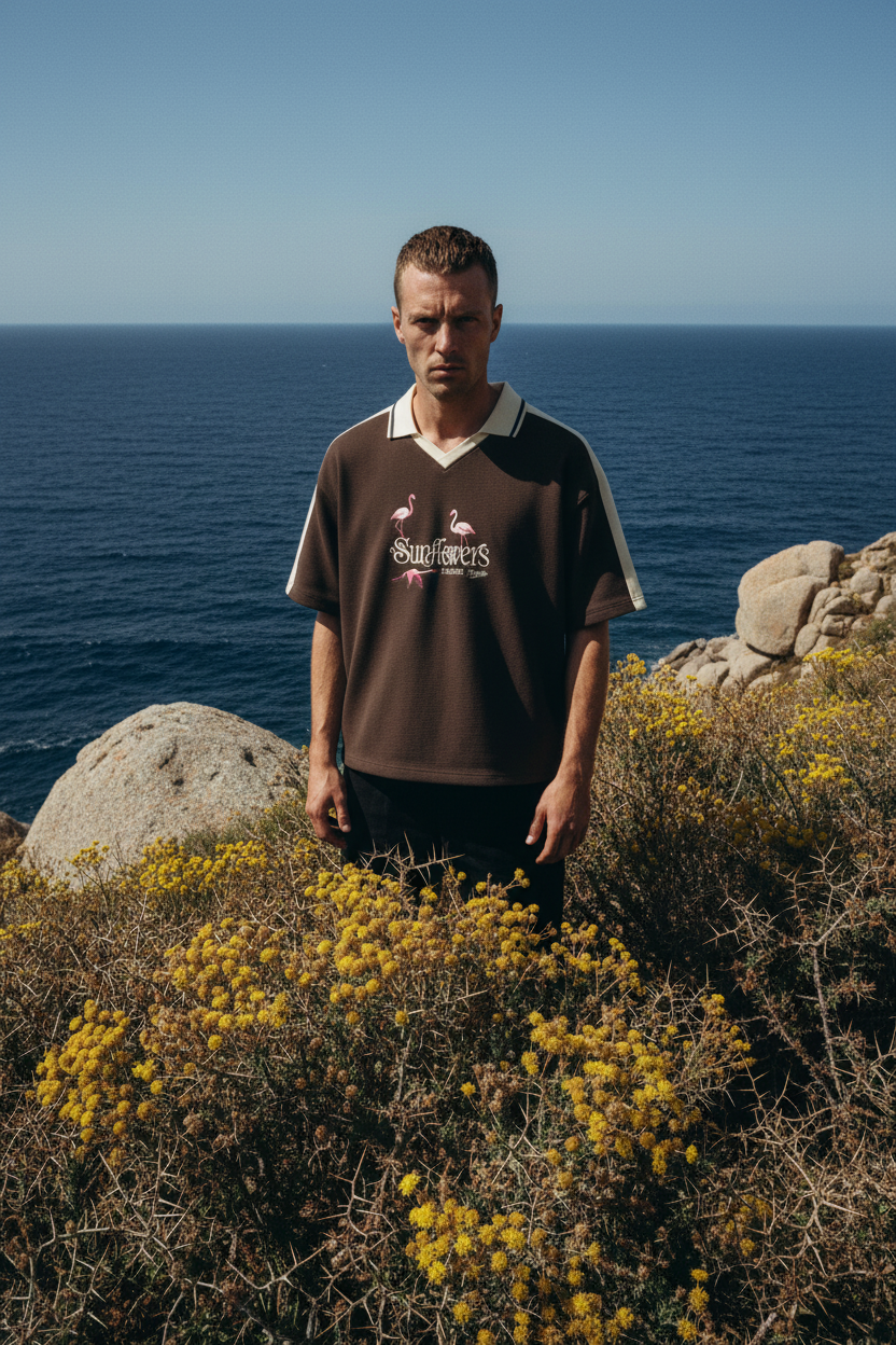 ALUMA | POLO COLOR BLOCK 330G "SUNFLOWERS"