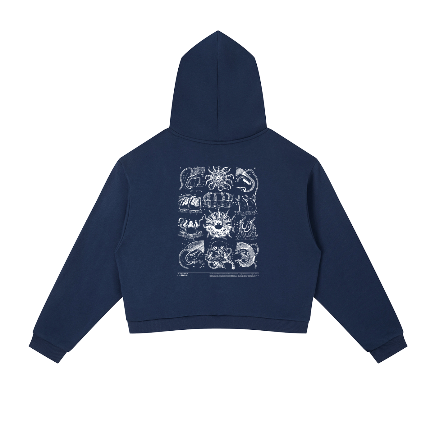 Cropped Hoodie Side Stripe,Felpa Corta con Bande,ALUMA Streetwear,Hoodie Urban Donna,Felpa Boxy Fit,Streetwear Sardo,Tracksuit Cropped Hoodie