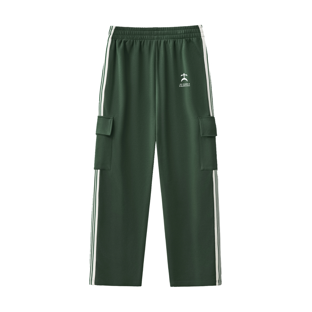 Pantaloni Loose Streetwear Aluma - Banda Laterale e Gamba Dritta Unisex