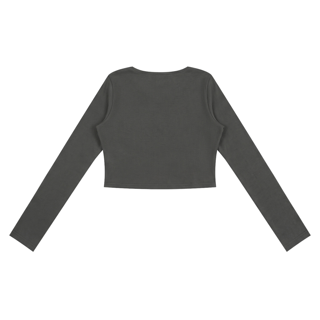 top crop,design arricciato,streetwear femminile,design architettonico,cotone viscosa,fit strutturato,abbigliamento sardo