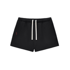 pantaloncini fleece,shorts strutturati,streetwear pesante,design sardo,fit loose