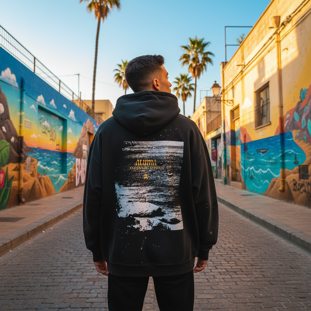 Felpa Oversize "Aluma Street" - ALUMA