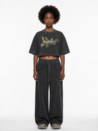 ALUMA | MODULO CROP SNOW WASHED PURO COTONE 220G